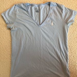 Polo Ralph Lauren t-shirt baby blue cotton size small